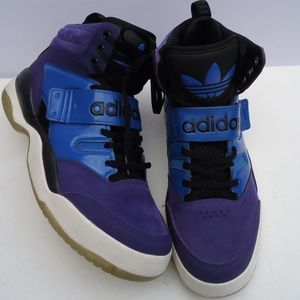 SIZE 11. Adidas Hackmore high-top basketball sneakers.